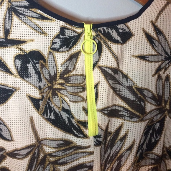 Jcrew gold foil leaf print tank - Picture 3 of 3